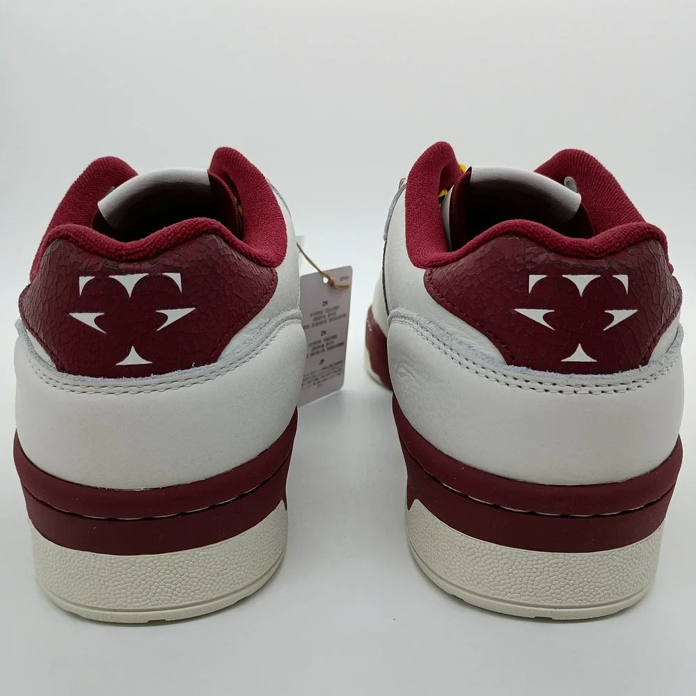 Adidas Rivalry Low White Burgundy Green Yellow Rope Laces IH7740 Mens 13